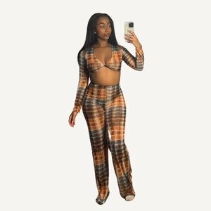 Multicolor Women's Pant Set